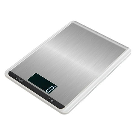 

22lb/10kg Digital LED Display Food 1g/0. Stainless Steel Kitchen Scale for Cooking Baking Meal Prep white 10KG 1G