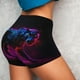 thumbnail image 4 of Fotbe Futuristic Purple Panther A、 Shorts Sin Costuras – Shorts Deportivos de Cintura Alta para Mujer, Elásticos para Gimnasio, Yoga, Running o Ciclismo-Large, 4 of 8