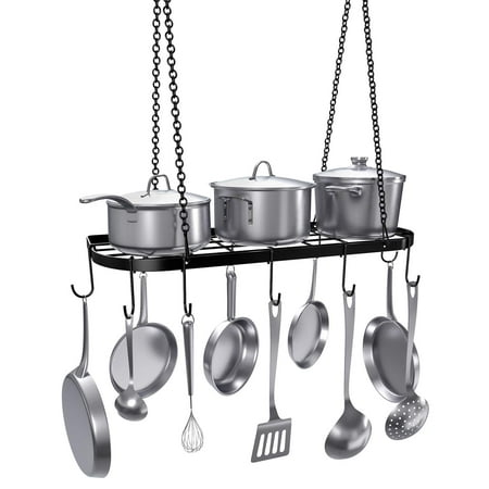 Vdomus Pot Rack Ceiling Mount Cookware Rack Hanging Hanger