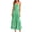Green, variant on Qiopertar Women's Loose Casual Striped Dress Adjustable Buckle Suspender Sleeveless Square Neck A-Line Hem Print Summer Beach Vacation Party Fashion Dress, Green M