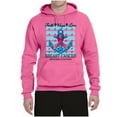 thumbnail image 2 of Wild Bobby Faith Hope Love Breast Cancer Awareness Anchor Breast Cancer Awareness Unisex Hoodie Sweatshirt, Neon Pink, Large, 2 of 6