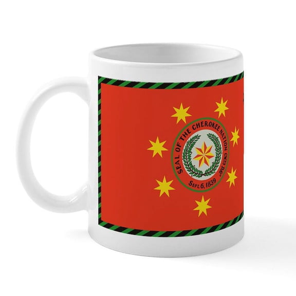 CafePress - Cherokee Nation Oklahoma Mug - 11 oz Ceramic Mug - Novelty Coffee Tea Cup