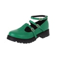 thumbnail image 2 of Zapatos de cuero para mujer Inglaterra boca baja gruesa con zapatos individuales cinturón Retro hebilla estudiante Wmkox8yii ghj2529, 2 of 5