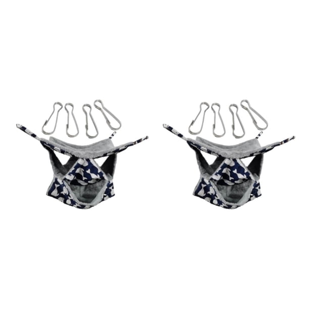 Jaula tipo nido Billuyoard para animales pequeños con hamaca ballena azul M35*35 2Conjunto