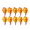 Fall Maple Leaf Balloon(Yellow)#1, variant on Fall Maple Leaf Balloon 10 Pcs 17x27 Inch Reusable Foil Balloon Thanksgiving Harvest Home Festival Decor(Yellow)