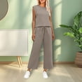 thumbnail image 2 of Cmfcve Summer Travel Tracksuit for Women Big Size 2 Piece Outfits Loose Wide Leg Comfy Lounge Sets, 2 of 5