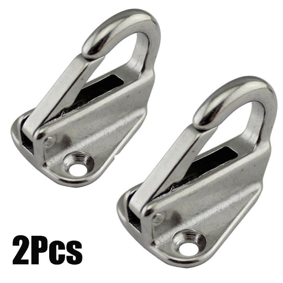 2Pcs Marine 316 Stainless Steel Spring Snap Fending Hook Fender Boat Hardware