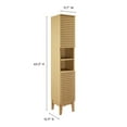 thumbnail image 4 of Modway Render Tall Narrow Bathroom Storage Cabinet in Oak, 4 of 10