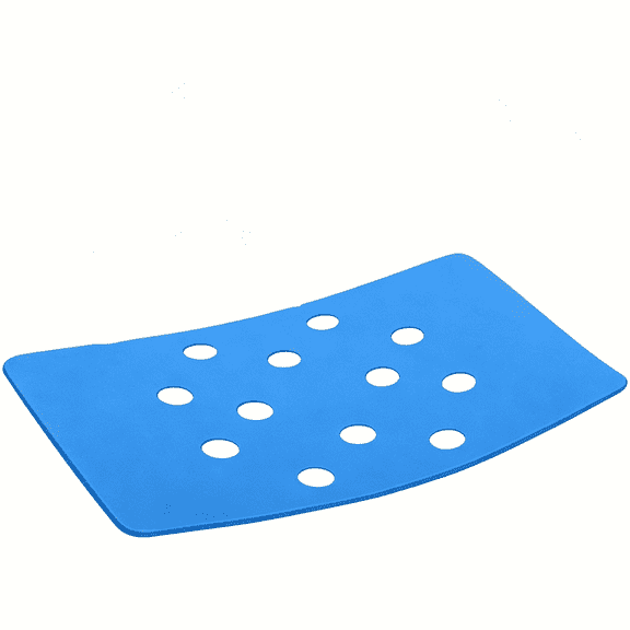 XIBUFE Non Slip Shower Stool Cushion Waterproof Eva Foam Bath Seat Pad for Seniors and Disabled 14X9 Inch Self Adhesive Padded Mat Shower Chair Cushion,Blue