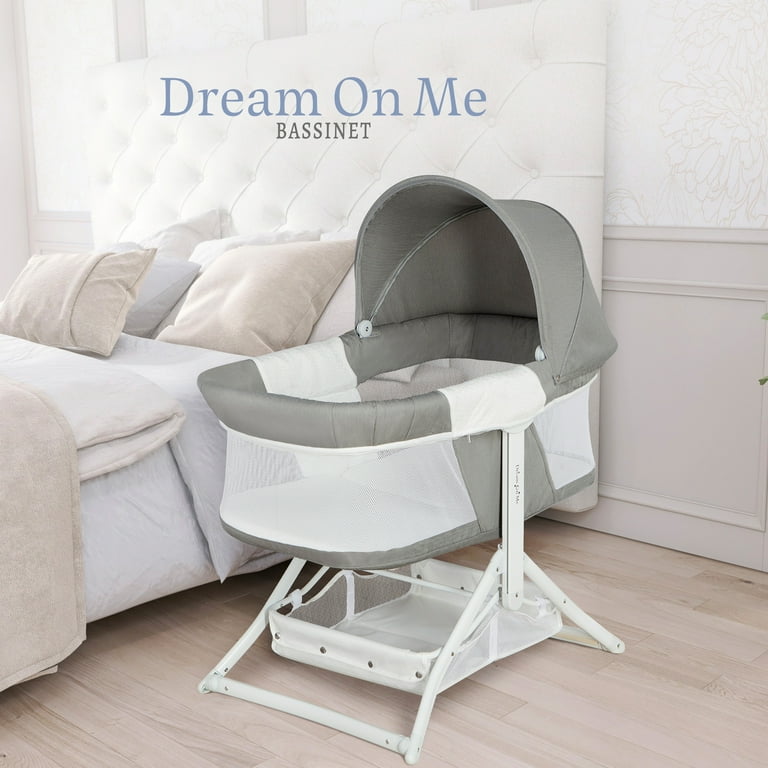 Dream On Me 2-in-1 Convertible Insta Fold Bassinet and Cradle in