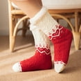 thumbnail image 3 of Besolor Womens Slipper Fuzzy Socks Non-slip Fluffy Winter Thick Warm Plush Cozy Home Sleeping Socks Christmas, 3 of 4