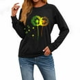 thumbnail image 4 of Yteetum Crewneck Sweatshirts for Women Oversize Hopes Loved Floral Graphic Print Shirt Pullover Hoodless Sweatshirt Top Womens Round Neck Loose Raglan Sleeve Long Sleeve Sweatshirt Fall Clothes, 4 of 5