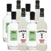 Nkd Distillery Tequila 4 Pack Alternative Premium Non-Alcoholic Spirit 750 ML Bottles w 4 Pack Owen’s Mixers Ginger Beer 750 ML Bottles - A