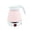Pink, variant on Small Portable Foldable Electric Kettle, Travel Collapsible Hot Water Boiler for Coffee Tea, Silicone Foldable Tea Pot for Camping, Easy Storage