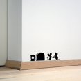 thumbnail image 3 of Wall decal mouse hole with mice lovers and trash can 15x5cm, 3 of 4