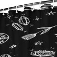 thumbnail image 2 of Gothic Shower Curtain Set - Dark Celestial Moon & Star Print, Mystical Cosmic Bath Decor, Waterproof Polyester 72"Wx72"L, Goth Aesthetic Gift, 2 of 4