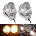 thumbnail image 1 of 2Pcs Chrome Motorcycle Passing Fog Lights For Kawasaki Vulcan VN800 VN900 VN1500 VN1600 VN1700 VN2000, 1 of 5