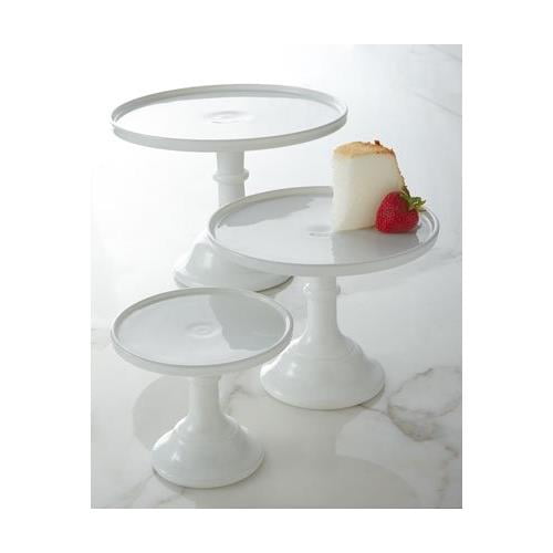 By Mosser Glass Milk White 6 Glass Cake Stand