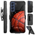 thumbnail image 1 of Compatible with Samsung Galaxy S21 FE Hybrid Luxguard Holster Phone Case Cover (BasketBall), 1 of 1