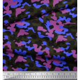 thumbnail image 2 of Soimoi Crepe Silk Fabric Two Tone Camouflage Print Sewing Fabric Yard 42 Inch Wide, 2 of 3