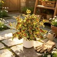 thumbnail image 5 of Artificial Plants Outdoor, 1 Bundles Faux Plants UV Resistant Fake Silk Greenery Leaves with Stems for Outside Front Porch Patio Garden Planter Decoration, 5 of 9