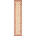 thumbnail image 2 of Safavieh  Handmade Wilton Marijn Country Floral Wool Rug Beige/Red 5'6" x 8'6" 6' x 9' Indoor Living Room, Bedroom, Dining Room Rectangle, 2 of 5