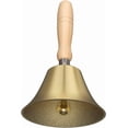 thumbnail image 1 of Mistayd Hand Bell - Hand Call Bell with Brass Solid Wood Handle.Very Loud Handbell，4.33 Inch Large Hand Bell ，Hand Bells for Kids and Adults. Used for Weddings. School Classroom，Service and Game, 1 of 5