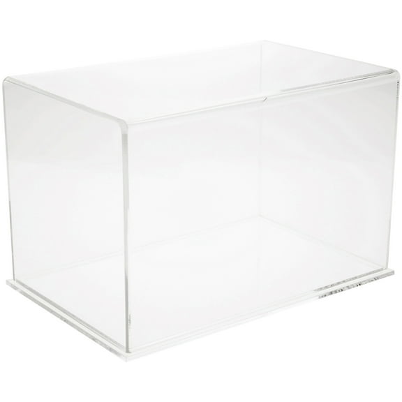 Plymor Clear Acrylic Display Case with Clear Base, 14" x 9" x 9"
