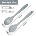 thumbnail image 4 of Core Kitchen 6011319 3 x 10.2 in. Gray Silicone Slotted Serving Spoon, 4 of 4