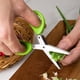 thumbnail image 1 of Tijeras de cocina multifuncionales de acero inoxidable de cinco capas para cortar hierbas, verduras, algas y tareas culinarias, 12 cm, aptas para lavavajillas., 1 of 8