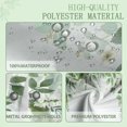 thumbnail image 5 of Sage Green Eucalyptus Shower Curtain Spring Leaf Botanical Plant Shower Curtains for Bathroom Waterproof Bath Curtain Decor 72 x 72 Inch, 5 of 6