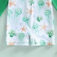 thumbnail image 5 of NOLDARES Baby Boy Swimsuit Sun Protection Rash Guard Swimwear with Swim Cap for Kids(Green,2-3 Years), 5 of 7
