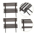 thumbnail image 6 of 2pcs Mini Park Bench for Doll House Decoration Small Garden Furniture Micro Landscape Model, 6 of 8