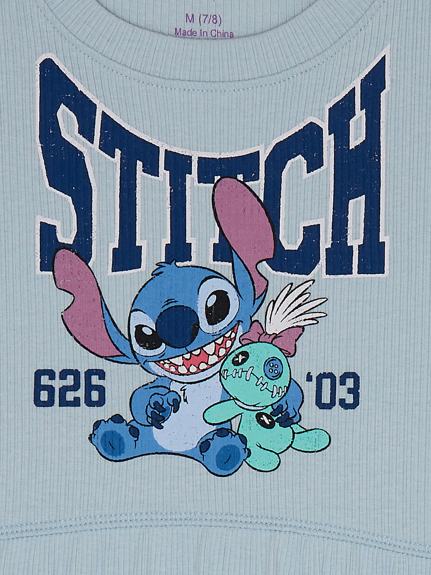 Stitch Crew Neck Short Sleeve Mid Length Dress, 10-12 (Girl's)