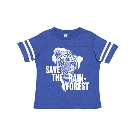 

Inktastic Save the Rainforest Tiger with South America Silhouette Gift Toddler Boy or Toddler Girl T-Shirt