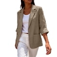 thumbnail image 4 of Fashion Casual Comfortable Shirt 3/4 3/4 Sleeve Summer V Neck Shirt Casual Blouses Clothes, 4 of 6