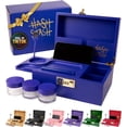 thumbnail image 1 of Caja de almacenamiento HASHSTASH organizadora de bambú con cierre, 1 of 8