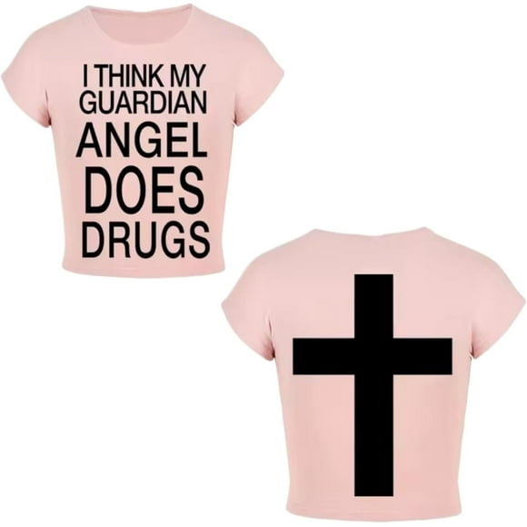 Emo Grunge Crop Tops Y2k Gothic Baby Tee Women 2000s Vintage Graphic Tees Streetwear Jersey Shirts