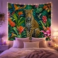 thumbnail image 2 of Cartoon Tiger Cub Jungle Tapestry Wall Hanging, 2 of 7