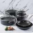 thumbnail image 1 of Martha Stewart 10-Piece Nonstick Cookware Set, Grey, 1 of 8