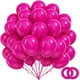 thumbnail image 1 of Globos BAUANOOY de látex rosa intenso, 12 pulgadas, 100 unidades con cinta, 1 of 7