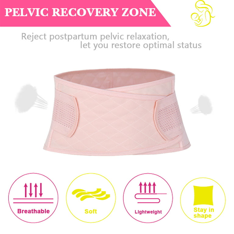 LNKOO 3 In 1 Postpartum Support Recovery Belly Waist Pelvis Belt Body, M L  XL Size Postpartum Support Band Belly Wrap Girdle