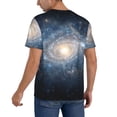 thumbnail image 2 of Hirioo The Galaxy for Men's Baseball T-shirt Shirts Short Sleeve Casual Summer Button Stretch T Shirts,Size S-4XL-4X-Large, 2 of 7