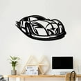 thumbnail image 3 of Sdcart Metal Car Wall Art, Metal Wall Art Decor, Car Wall Decor, Black Car Silhouettes, Minimalist Car Wall Decor, Gifts for Car Lovers, Car Garage Decorations for a Touch of Speed and Style, 3 of 7