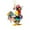 colours, variant on HaoXun Cute Colorful Rooster 2D Car Rearview Mirror & Bag Pendant Set - Durable, Multifunctional Decor Gift for Birthdays