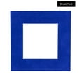 thumbnail image 2 of Royal Blue Suede Acid Free 20x20 Picture Frame Mats with White Core Bevel Cut for 10x10 Pictures -, 2 of 4