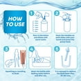 thumbnail image 6 of HailiCare aginal Douche Enema Cleaner- 300mL Cleaning System Portable Kit with 2 Nozzles, 6 of 9