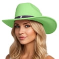 thumbnail image 1 of Western Style Cowboy Hat for Everyday Casual Wear Unisex Adult Riding Accessory with Classic Solid Design and Versatile Seasonal Use, 1 of 4