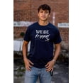 thumbnail image 4 of Funny We Be Trippin Airplane Travel Men's Graphic T Shirt Tees Brisco Brands S, 4 of 6