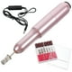 thumbnail image 4 of Mini pulidora de uñas con carga USB, estilo bolígrafo (oro rosa, 1 pulidora de uñas, 1 cabezal de pulido de cerámica de color aleatorio, 1 caja de cabezales de pulido), 4 of 5